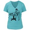 Women's Premium Deep V-Neck T-Shirt Thumbnail