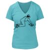 Women's Premium Deep V-Neck T-Shirt Thumbnail
