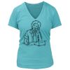 Women's Premium Deep V-Neck T-Shirt Thumbnail