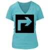 Women's Premium Deep V-Neck T-Shirt Thumbnail