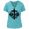 Women's Premium Deep V-Neck T-Shirt Thumbnail