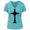 Women's Premium Deep V-Neck T-Shirt Thumbnail