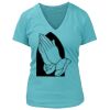 Women's Premium Deep V-Neck T-Shirt Thumbnail