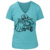 Women's Premium Deep V-Neck T-Shirt Thumbnail