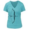 Women's Premium Deep V-Neck T-Shirt Thumbnail