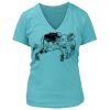 Women's Premium Deep V-Neck T-Shirt Thumbnail