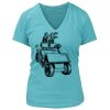 Women's Premium Deep V-Neck T-Shirt Thumbnail