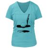 Women's Premium Deep V-Neck T-Shirt Thumbnail