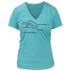 Women's Premium Deep V-Neck T-Shirt Thumbnail