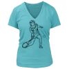 Women's Premium Deep V-Neck T-Shirt Thumbnail