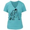 Women's Premium Deep V-Neck T-Shirt Thumbnail