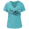 Women's Premium Deep V-Neck T-Shirt Thumbnail