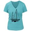 Women's Premium Deep V-Neck T-Shirt Thumbnail