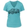 Women's Premium Deep V-Neck T-Shirt Thumbnail