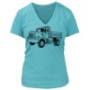 Women's Premium Deep V-Neck T-Shirt Thumbnail