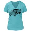 Women's Premium Deep V-Neck T-Shirt Thumbnail