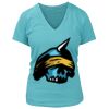 Women's Premium Deep V-Neck T-Shirt Thumbnail