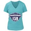 Women's Premium Deep V-Neck T-Shirt Thumbnail
