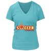 Women's Premium Deep V-Neck T-Shirt Thumbnail