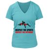 Women's Premium Deep V-Neck T-Shirt Thumbnail