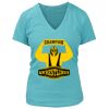 Women's Premium Deep V-Neck T-Shirt Thumbnail