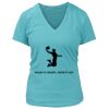 Women's Premium Deep V-Neck T-Shirt Thumbnail