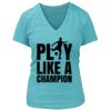 Women's Premium Deep V-Neck T-Shirt Thumbnail