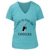Women's Premium Deep V-Neck T-Shirt Thumbnail