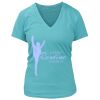 Women's Premium Deep V-Neck T-Shirt Thumbnail