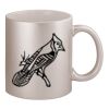 11oz Metallic Silver Mug Thumbnail