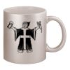 11oz Metallic Silver Mug Thumbnail