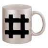 11oz Metallic Silver Mug Thumbnail
