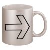 11oz Metallic Silver Mug Thumbnail