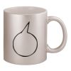 11oz Metallic Silver Mug Thumbnail