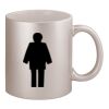 11oz Metallic Silver Mug Thumbnail