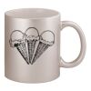 11oz Metallic Silver Mug Thumbnail