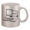 11oz Metallic Silver Mug Thumbnail