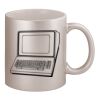 11oz Metallic Silver Mug Thumbnail