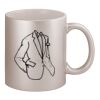 11oz Metallic Silver Mug Thumbnail
