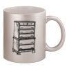 11oz Metallic Silver Mug Thumbnail