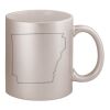 11oz Metallic Silver Mug Thumbnail