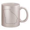11oz Metallic Silver Mug Thumbnail