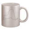 11oz Metallic Silver Mug Thumbnail