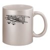 11oz Metallic Silver Mug Thumbnail
