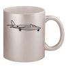 11oz Metallic Silver Mug Thumbnail