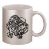 11oz Metallic Silver Mug Thumbnail