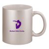 11oz Metallic Silver Mug Thumbnail
