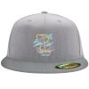 Flexfit 6210 Structured Flat Bill Fitted Hat Thumbnail