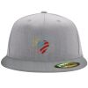 Flexfit 6210 Structured Flat Bill Fitted Hat Thumbnail