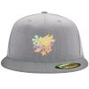 Flexfit 6210 Structured Flat Bill Fitted Hat Thumbnail